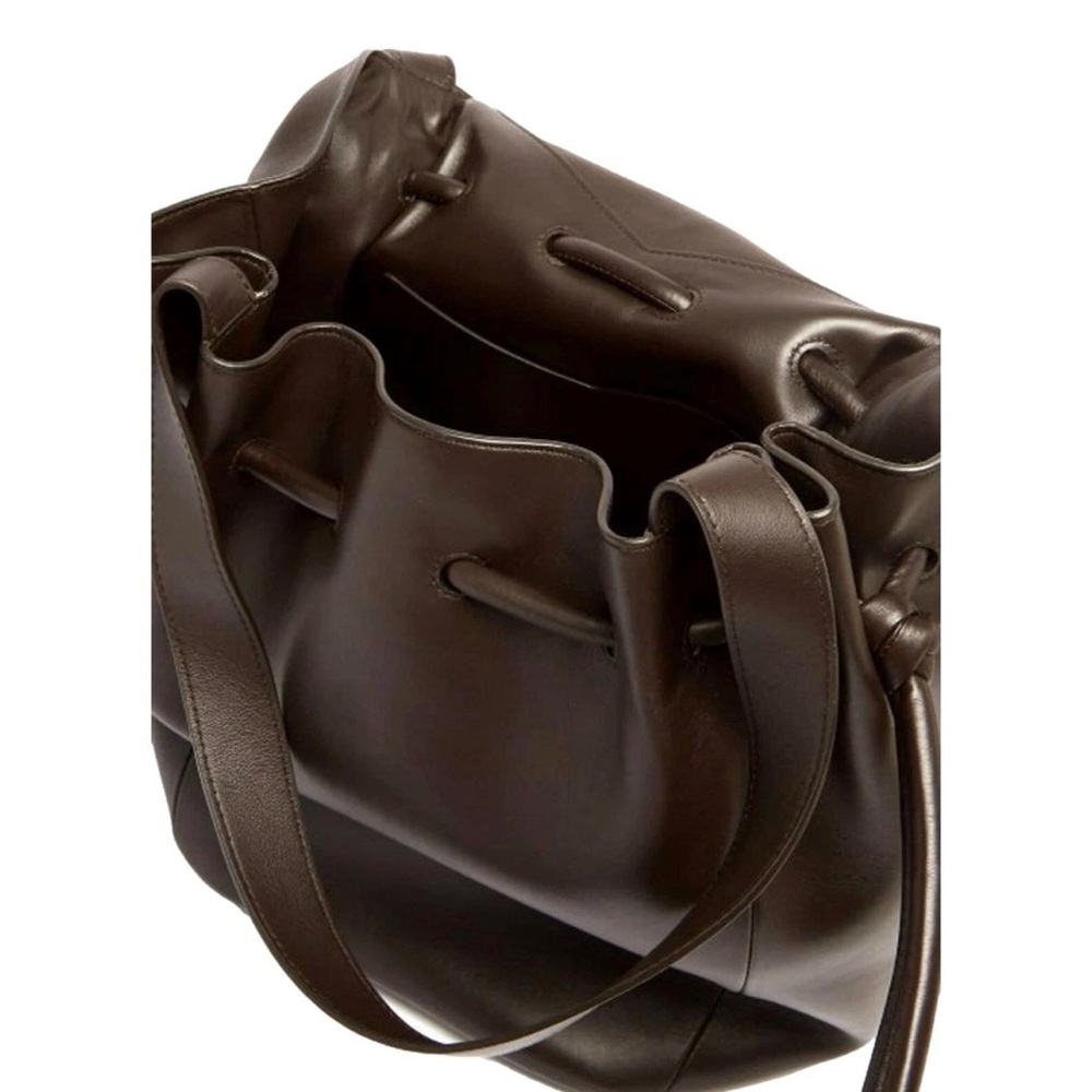 Bottega Veneta Beak Chocolate Brown Leather Shoulder Bag - Picture 12 of 13